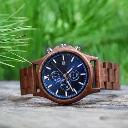 Wooden multifunctional mechanical watch - Image 3