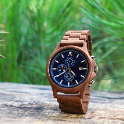 Wooden multifunctional mechanical watch - Image 2