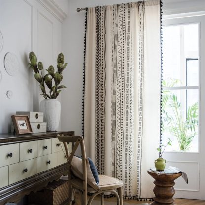 Geometric Bohemian Curtains