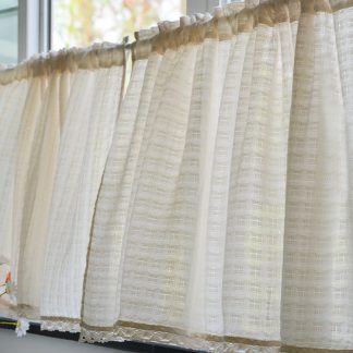 Simple striped half curtain