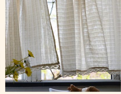 Simple striped half curtain - Image 2