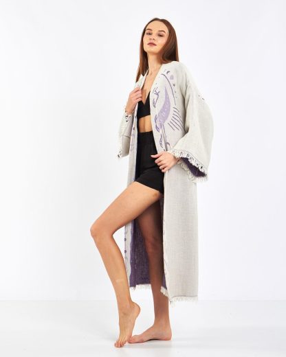 Lazy printed bathrobe - Image 5