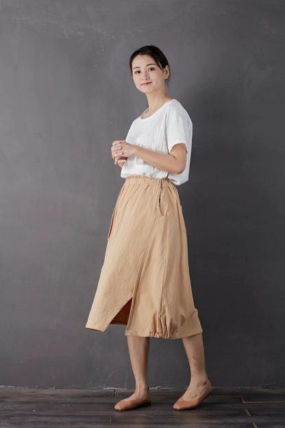 Simple solid color skirt - Image 4