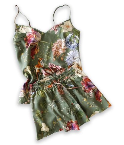 Romantic Flower Suspender Pajamas - Image 4