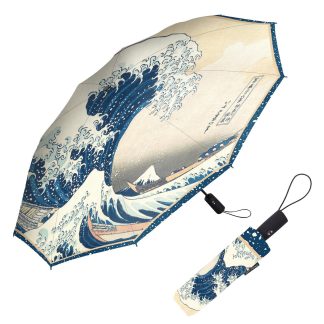 Kanagawa Great Wave Sunny and Rainy Day Umbrella