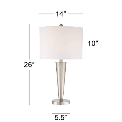 Modern simple metal cone table lamp - Image 6