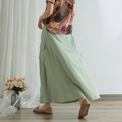 High waist pocket maxi skirt - Image 3