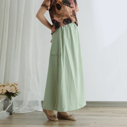 High waist pocket maxi skirt - Image 2