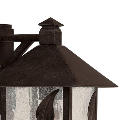Pastoral Flower Wrought Iron Outdoor Wall Lamp - Image 5