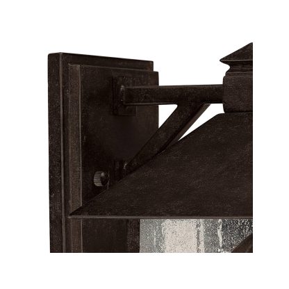 Pastoral Flower Wrought Iron Outdoor Wall Lamp - Image 2
