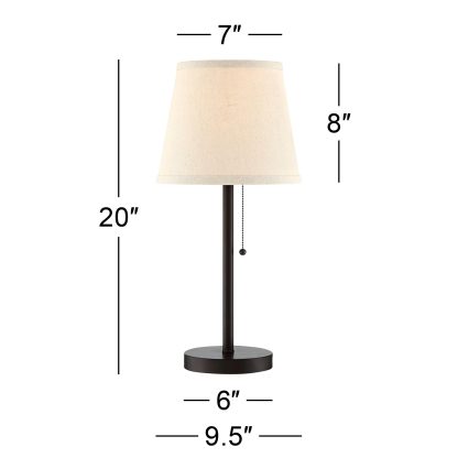 Retro simple fabric table lamp - Image 6