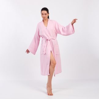 Women's Cotton Waffle Bathrobe