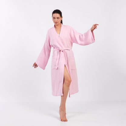 Women's Cotton Waffle Bathrobe