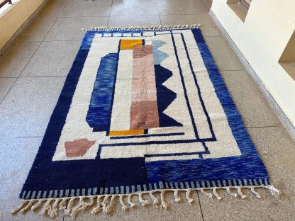 Modern geometric handmade rugs - Image 3