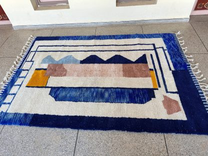 Modern geometric handmade rugs - Image 2