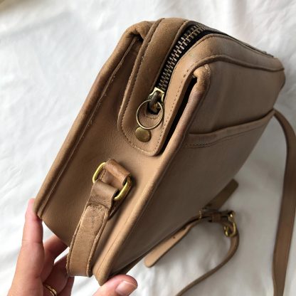 Vintage leather messenger bag - Image 5