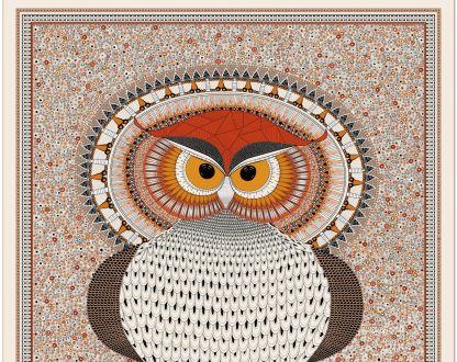 Dream Owl Silk Square Scarf - Image 4