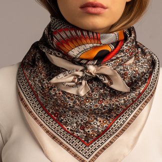 Dream Owl Silk Square Scarf