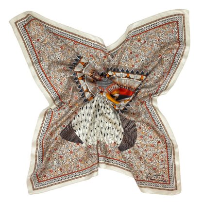 Dream Owl Silk Square Scarf - Image 2