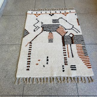 Exotic hand-woven carpet