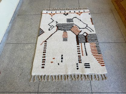 Exotic hand-woven carpet