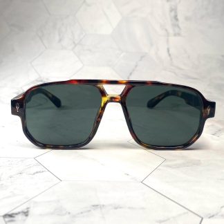 Trendy retro double-bridge sunglasses