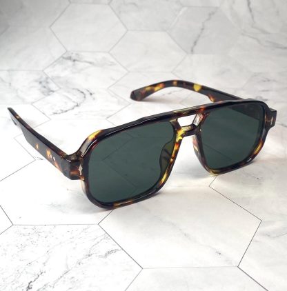 Trendy retro double-bridge sunglasses - Image 5