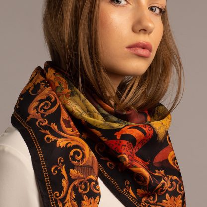 Vintage silk scarf - Image 2