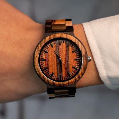 Creative splicing wooden watch - Image 4