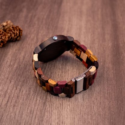 Creative splicing wooden watch - Image 3