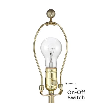 Simple ceramic linen shade table lamp - Image 5