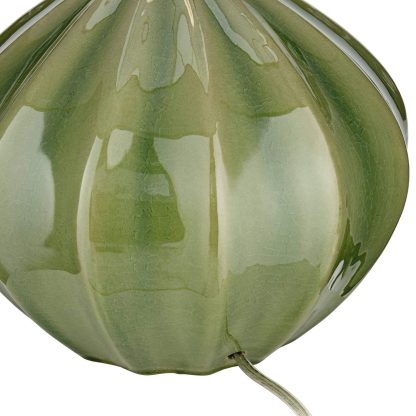 Simple ceramic linen shade table lamp - Image 3