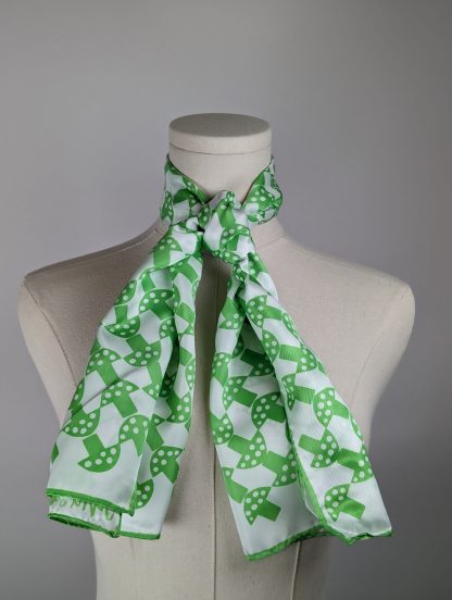Fresh plaid silk long scarf - Image 5