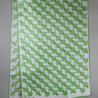 Fresh plaid silk long scarf