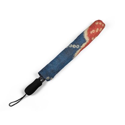Blue background with flowers folding umbrella - Image 6