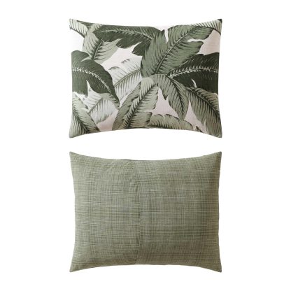 Tropical banana leaf bed cover three-piece set - Image 9