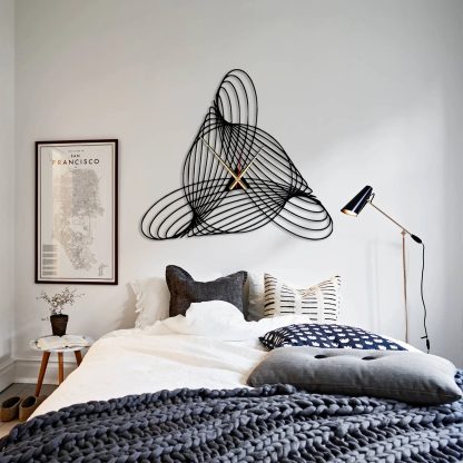Art irregular spiral wall clock - Image 6