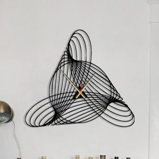 Art irregular spiral wall clock