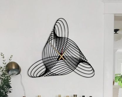 Art irregular spiral wall clock