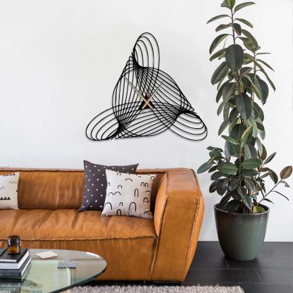 Art irregular spiral wall clock - Image 3