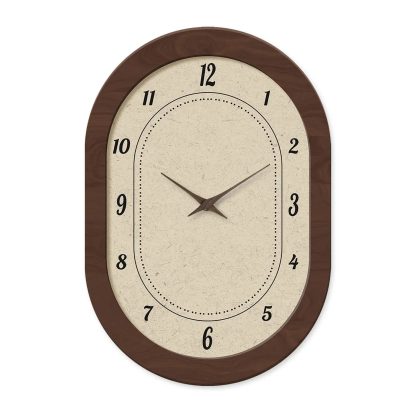 Retro oval wall clock - Image 2