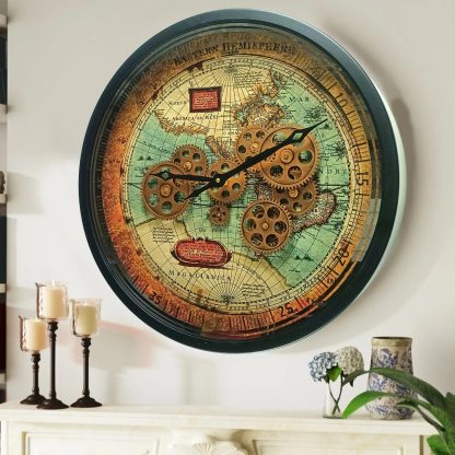 Retro marine gear wall clock - Image 3