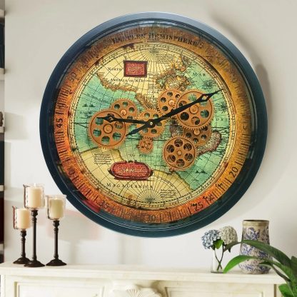 Retro marine gear wall clock - Image 2