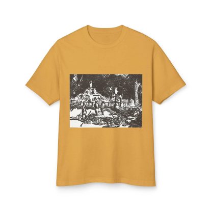 Artistic hand-painted print T-shirt - Image 4
