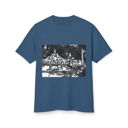 Artistic hand-painted print T-shirt