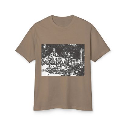 Artistic hand-painted print T-shirt - Image 2