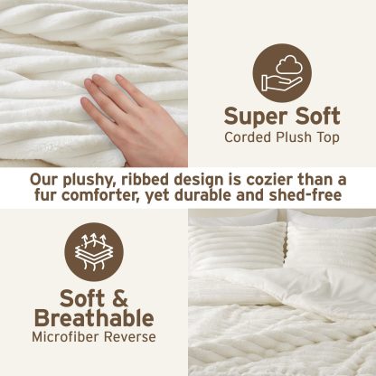 Plush textured bedding set - Image 3