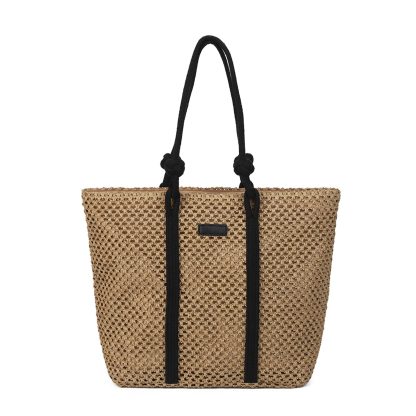 Straw tote bag