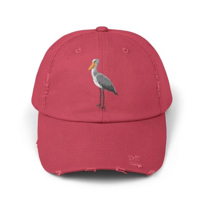 Shoebill embroidered distressed baseball cap - Image 6