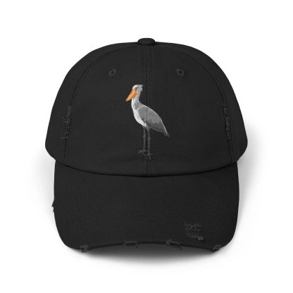 Shoebill embroidered distressed baseball cap - Image 5